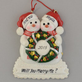 結婚してくれる？パーソナライズされたオーナメント