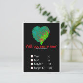 結婚してくれる？ ポストカード (スタンド正面)