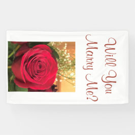 結婚してくれる？ 横断幕