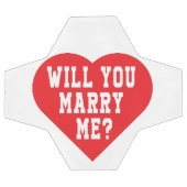 結婚してくれる?結婚の申し込み サッカーボール (フラット)