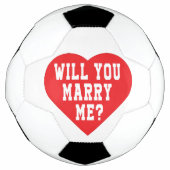 結婚してくれる?結婚の申し込み サッカーボール (正面)