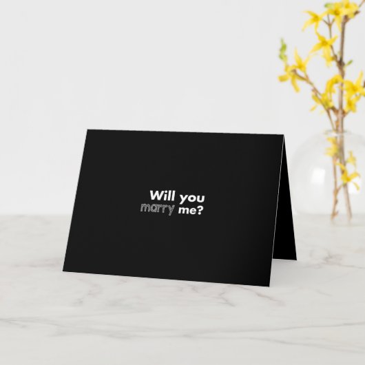 結婚してくれ カード (黄色い花)