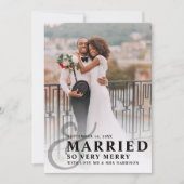 結婚してとってもハッピーなウェディングフォト 新婚さん シーズンカード (正面)