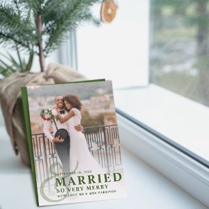 結婚してとってもハッピーなウェディングフォト 新婚 シーズンカード