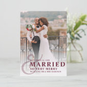 結婚してとってもハッピーなウェディングフォト 新婚 シーズンカード (スタンド正面)