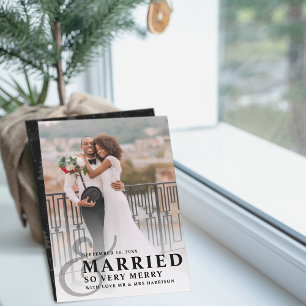 結婚してとても幸せなクリスマス ウェディングフォト 結婚したばかりの二人 シーズンカード