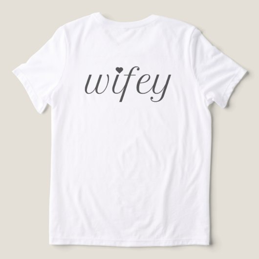 結婚してステキ: 女性用Tシャツ トライブレンドTシャツ (デザイン裏面)