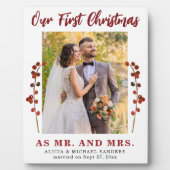 結婚して初めてのクリスマスの写真 フォトプラーク (正面)