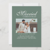 結婚して幸せいっぱいの写真グリッド 新婚 シーズンカード (裏面)