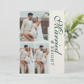 結婚して幸せいっぱいの写真グリッド 新婚 シーズンカード (スタンド正面)