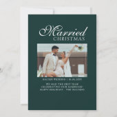 結婚して幸せいっぱいの写真グリッド 新婚 シーズンカード (裏面)