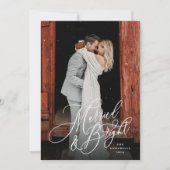 結婚して幸せいっぱいの新婚グリーン シーズンカード (正面)