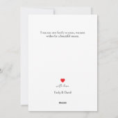 結婚して幸せなファーストクリスマスの写真 シーズンカード (裏面)