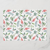 結婚して幸せなホリデーカード 箔シーズンカード (裏面)