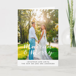 結婚して幸せな手書きの結婚式 シーズンカード