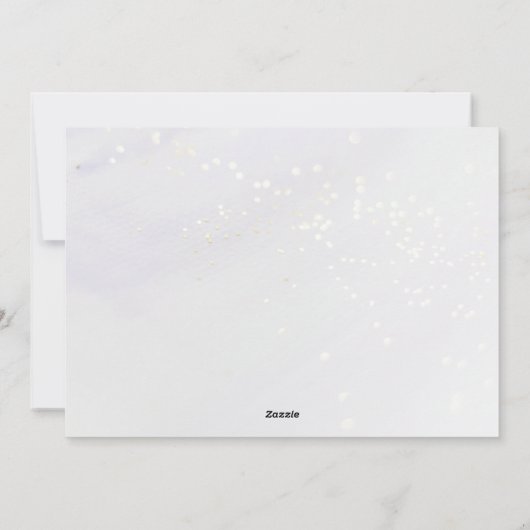 結婚して幸せ | ゴールドクリスマススクリプト写真 シーズンカード (裏面)