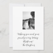 結婚して楽しいスクリプトフォント 招待状 (裏面)