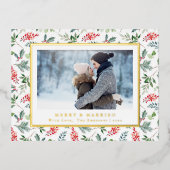 結婚して楽しく 箔シーズンポストカード (正面)