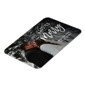 結婚して確実にメリー日付を保存 マグネット (左側)