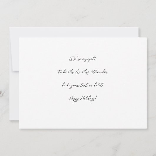 結婚して私たちは行く休暇婚約写真V2 (裏面)