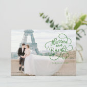 結婚して輝く 新婚夫婦のためのホリデーカード シーズンカード (スタンド正面)