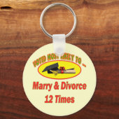 結婚して離婚する キーホルダー (正面)