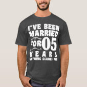 結婚して05年 ウェディングアニバーサリー Tシャツ (正面)
