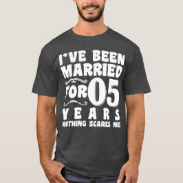 結婚して05年 ウェディングアニバーサリー Tシャツ