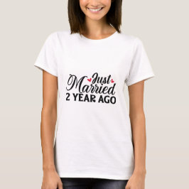 結婚して2年 Tシャツ