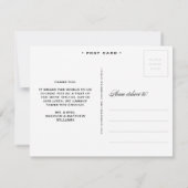 結婚して | 感謝の写真ポストカード 招待状 (裏面)