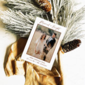 結婚しました & おしゃれなホリデー クリスマス カード, ボヘミア カード