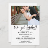 結婚しました！おめでたい報告 招待状 (正面/裏面)