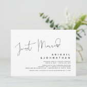 結婚しました！ウェディングエロープメントパーティーの招待状 招待状 (スタンド正面)