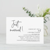 結婚しました ウェディングエロープメント ディナーパーティー招待状 招待状 (スタンド正面)
