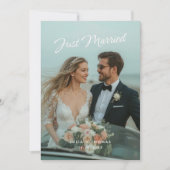 結婚しました ウェディングフォトのお知らせ 招待状 (正面)