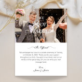 結婚しました ウェディングフォト発表 案内状