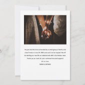 結婚しました ウェディング 案内状 (裏面)