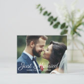 結婚しました オーダーメイド フォト ウェディング サンクス 案内ポストカード (スタンド正面)
