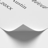 結婚しました カップル名 日付 年 結婚式 シンプル ラッピングペーパー (角)