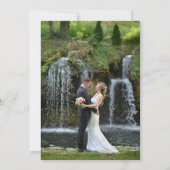 結婚しました クラフト写真 ウェディングパーティー招待状 招待状 (裏面)