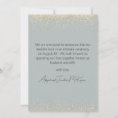 結婚しました ゴールド風船 ウェディングフォト 案内状 (裏面)