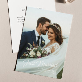 結婚しました スクリプト ウェディング フォト アナウンスメント 招待状