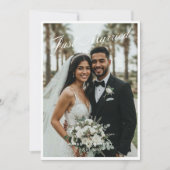 結婚しました スクリプト 結婚のお知らせ カード (正面)