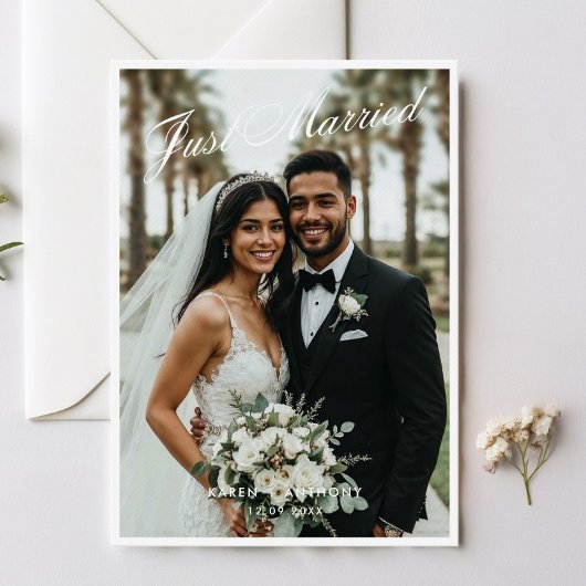 結婚しました スクリプト 結婚のお知らせ カード