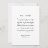 結婚しました スクリプト 結婚写真 アナウンスメント 招待状 (裏面)