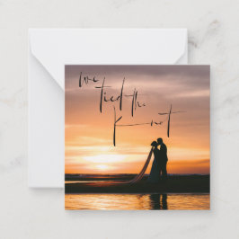 結婚しました フォトエロープメント発表 ノートカード