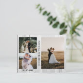 結婚しました フォトコラージュ ウェディング アナウンスメント 招待状 (スタンド正面)