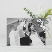 結婚しました フォトシンプルウェディング シーズンカード (スタンド正面)