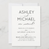 結婚しました フォト ウェディング セレブレーション 招待状 (正面)