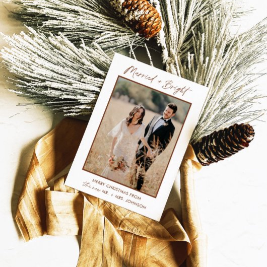 結婚しました＆ブライトホリデー クリスマスカード, ボヘミアカード 招待状